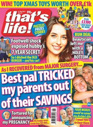 that's life! UK - 14 November 2024