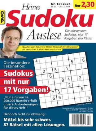 Heines Sudoku Auslese - Nr 10 2024
