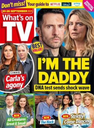 What's on TV - 20 September 2025