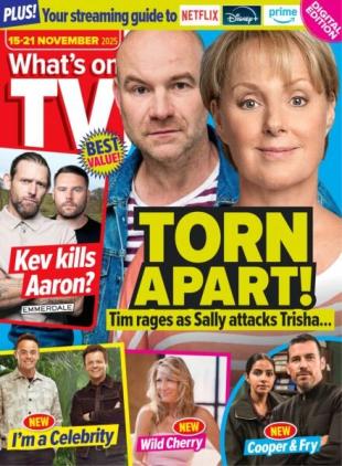 What's on TV - 15 November 2025