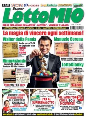 Lottomio del Giovedi - 9 Dicembre 2025