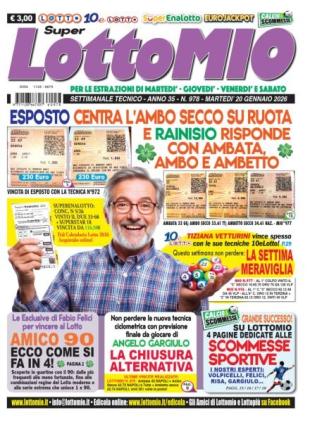 Lottomio del Giovedi - 20 Gennaio 2026