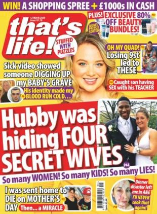 that's life! UK - 5 March 2026