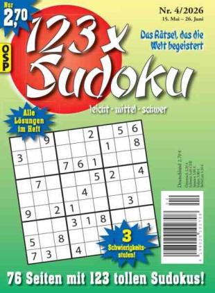 123 x Sudoku - Nr 4 2026