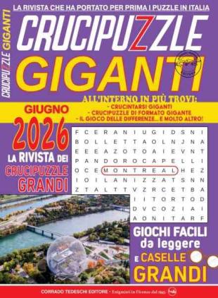 Crucipuzzle Giganti - Giugno 2026
