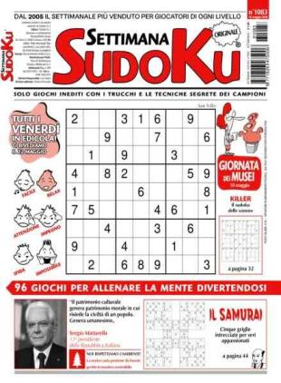 Settimana Sudoku - 15 Maggio 2026