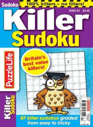 PuzzleLife Killer Sudoku - June 2026