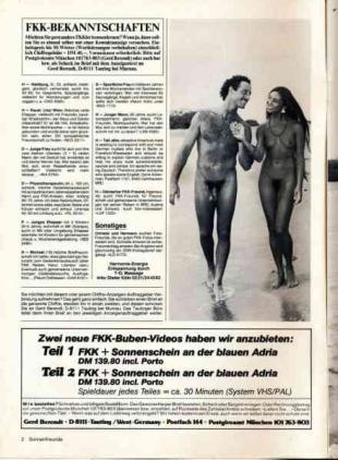 Sonnenfreunde - Nr 1 January 1989