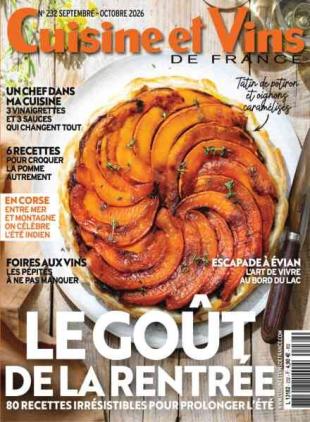 Cuisine et Vins de France - Septembre-Octobre 2026