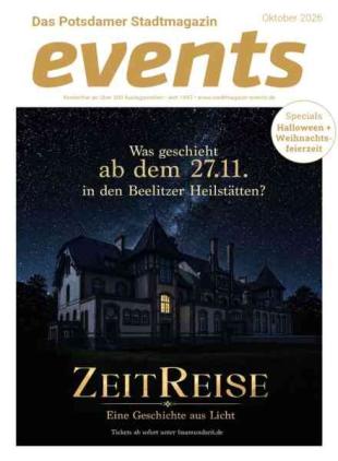 Das Potsdamer Stadtmagazin Events - Oktober 2026