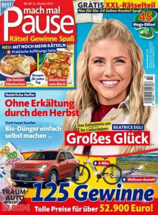Mach mal Pause - 21 Oktober 2026