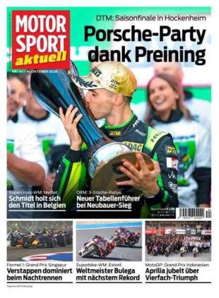 Motorsport aktuell - 13 Oktober 2026