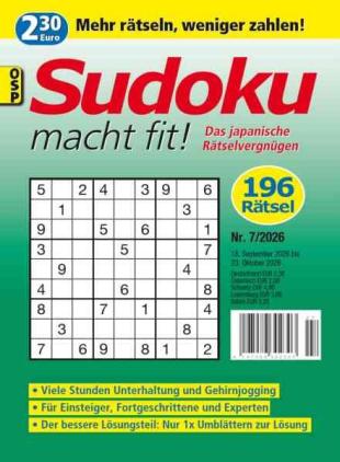 Sudoku macht fit - Nr 7 2026
