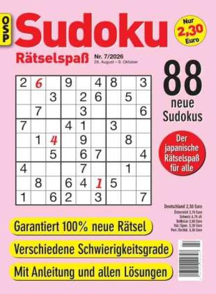 Sudoku Ratselspass - Nr 7 2026